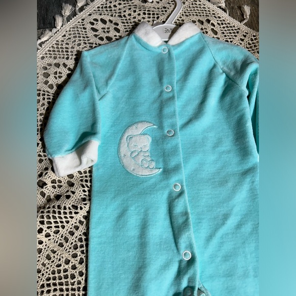3/$20 Vintage Goldtex baby sleeper onesie romper size large 12 months - Picture 2 of 6
